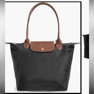 Black longchamp bag medium size